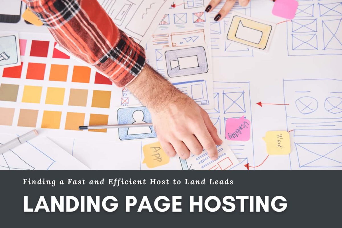 discussing where are landing pages hosted for an affiliate niche website