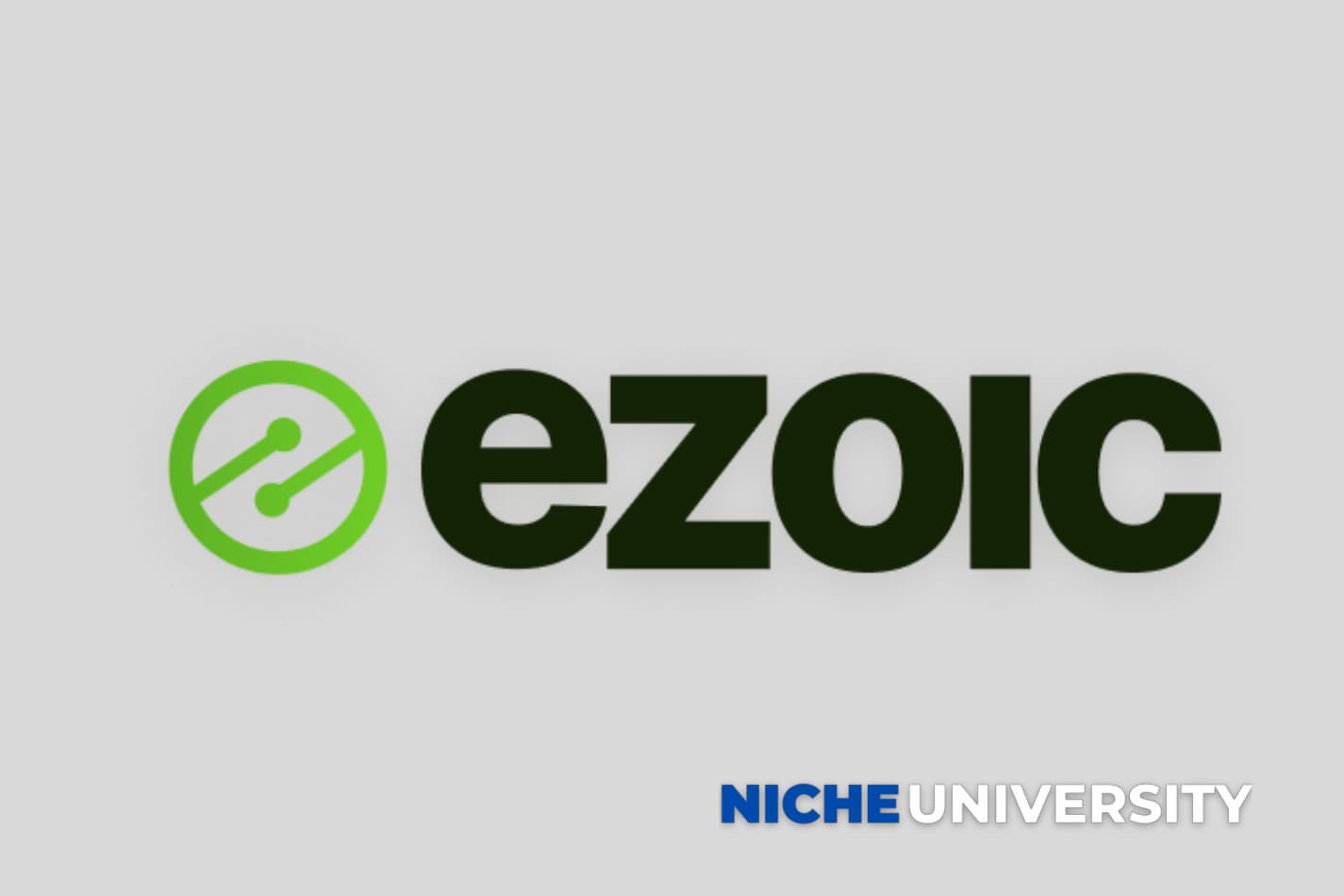 Ezoic display ads logo against a black background
